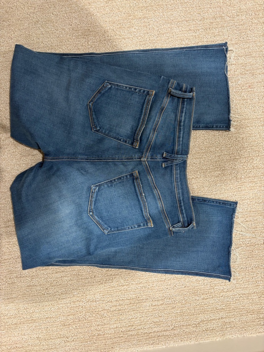 NWT Good American High Rise Wide Leg Jeans in Medium Blue Wash